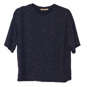 Pull&Bear | Relaxed Fit Rainbow Metallic Blouse